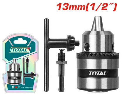 Mandrin 13 mm 1/2-20 unf pour perceuse TOTAL robuste et fiable TAC451301.1