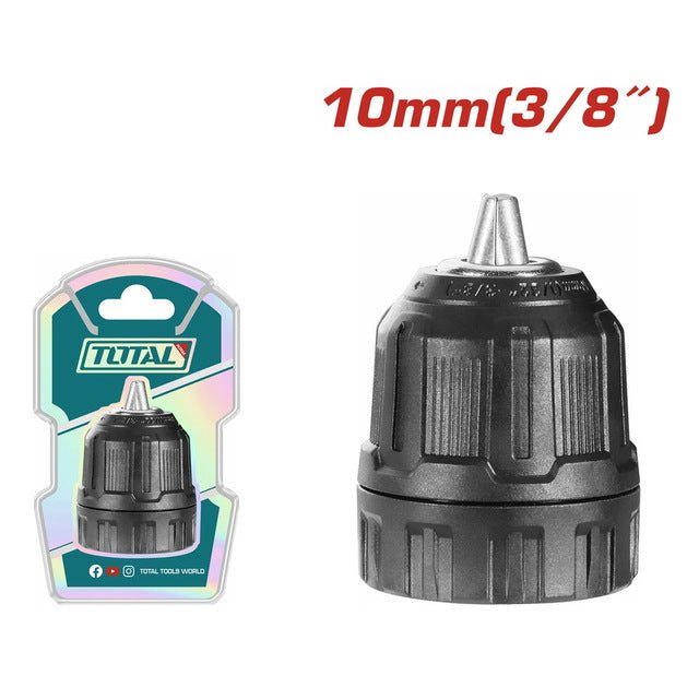 Mandrin sans cle 10 mm TOTAL fiable serrage 0,8-10 mm TAC451016