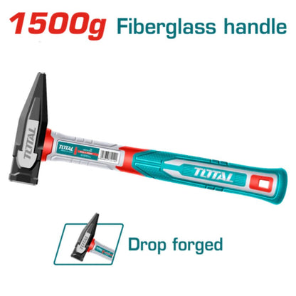 Marteau 1500g acier forgé manche fibre de verre THMH621500