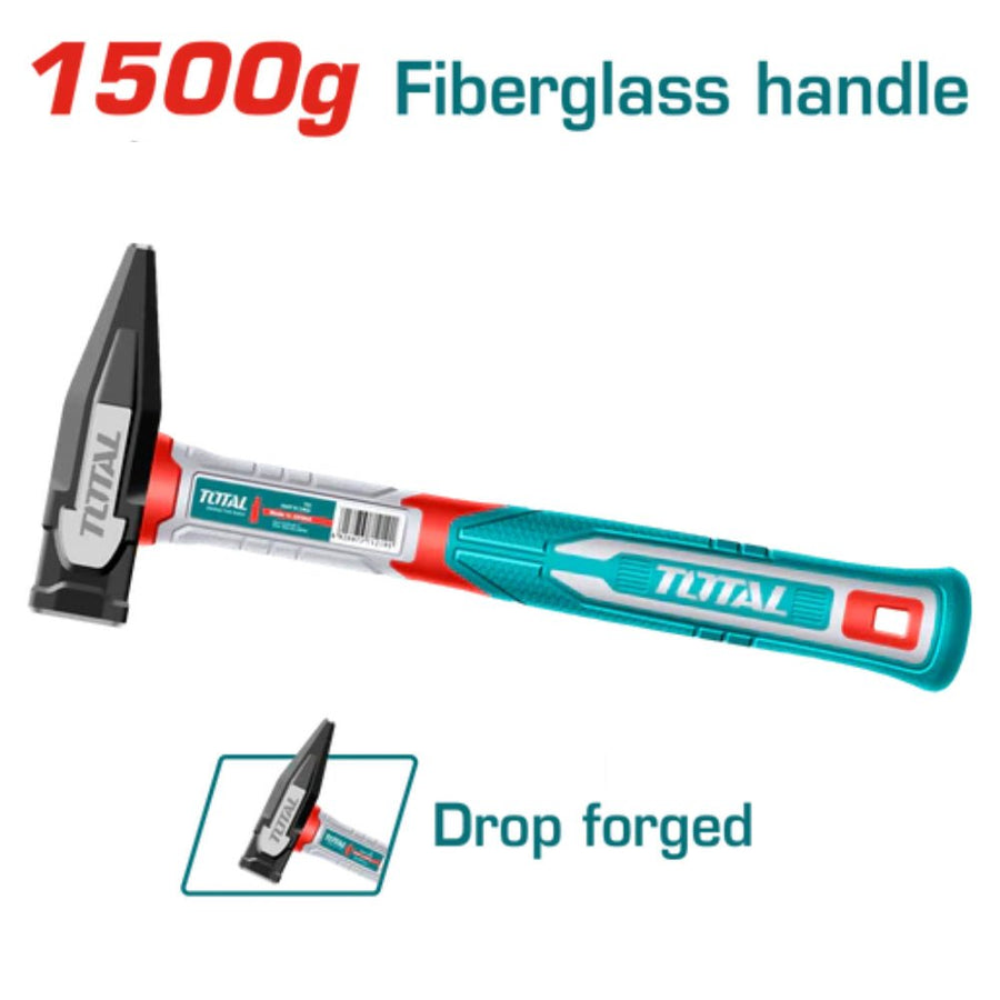 Marteau 1500g acier forgé manche fibre de verre THMH621500