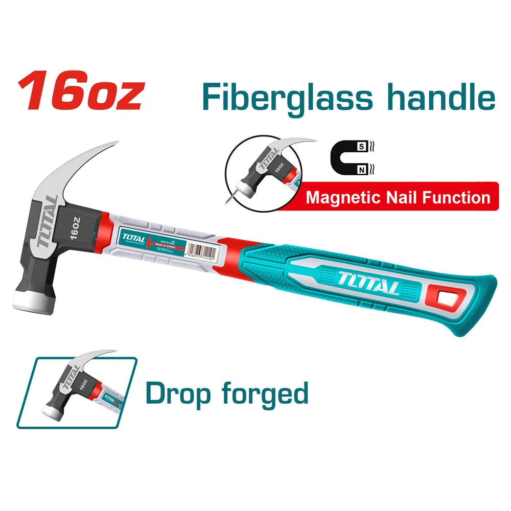 Marteau arrache clou 450 g porte clou magnétique THCH61016