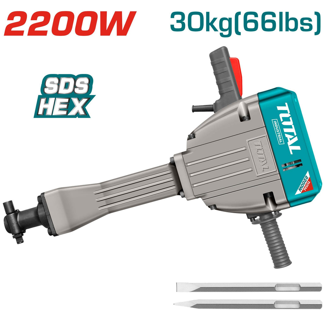 Marteau démolition 30 kg 2200W puissant ergonomique TH220502