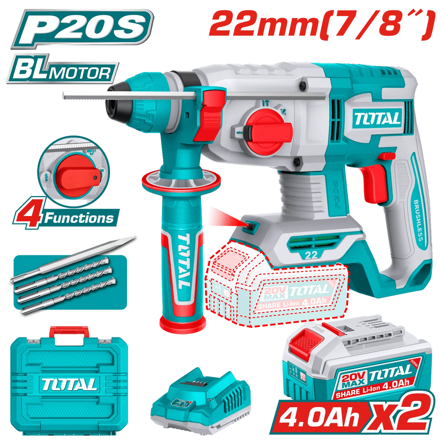 Marteau perforateur 20V 2.4AH/CH TRHLI212282