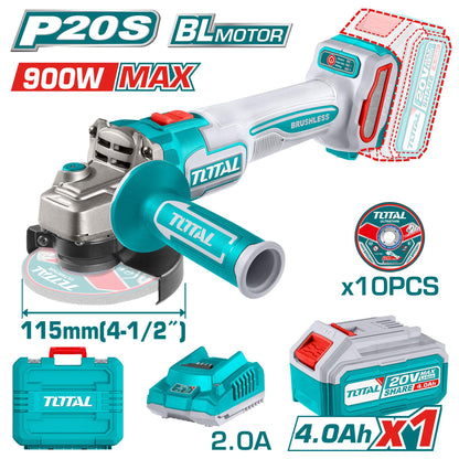 Meuleuse ang 115 20V – TOTAL découpe – TAGLI211541