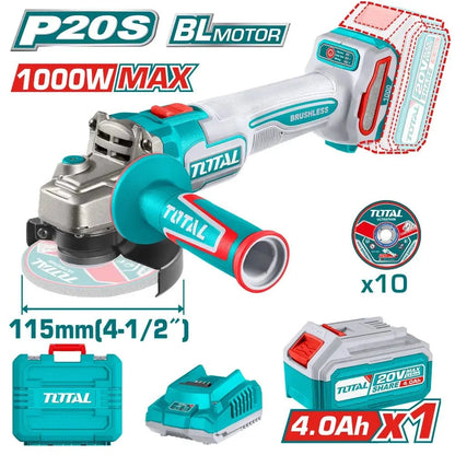 Meuleuse angle sans fil 20 v brushless 1000 w TAGLI271531