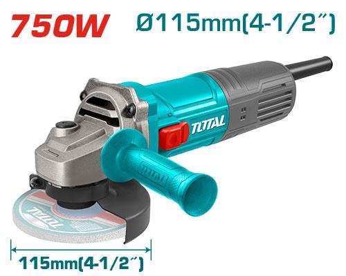 Meuleuse d'angle 750W 115mm - TOTAL TG10711556
