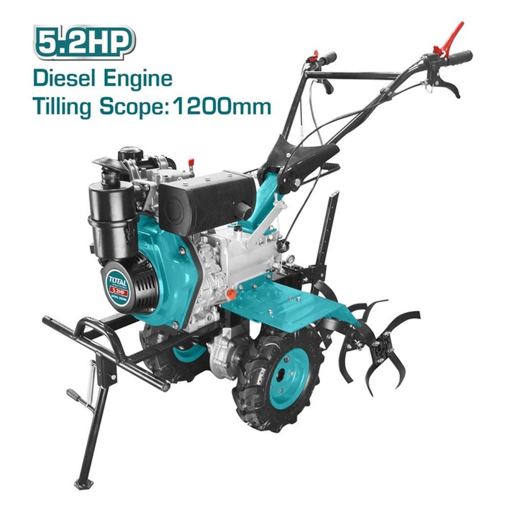 Motoculteur diesel 5.2HP- TOTAL jardinage -TDC12001