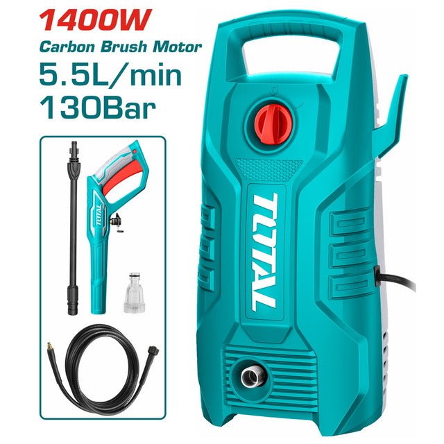Nettoyeur haute pression 130Bar 1400W TOTAL tunisie TGT11316