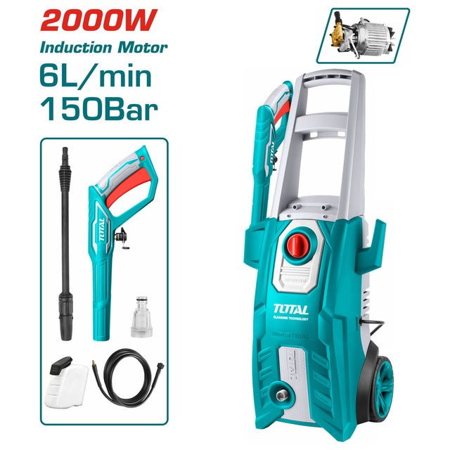 Nettoyeur pression 2000W150Bar TOTAL TGT11226