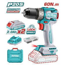 Perceuse à percussion sans fil compacte 20V TOTAL TDLI20602