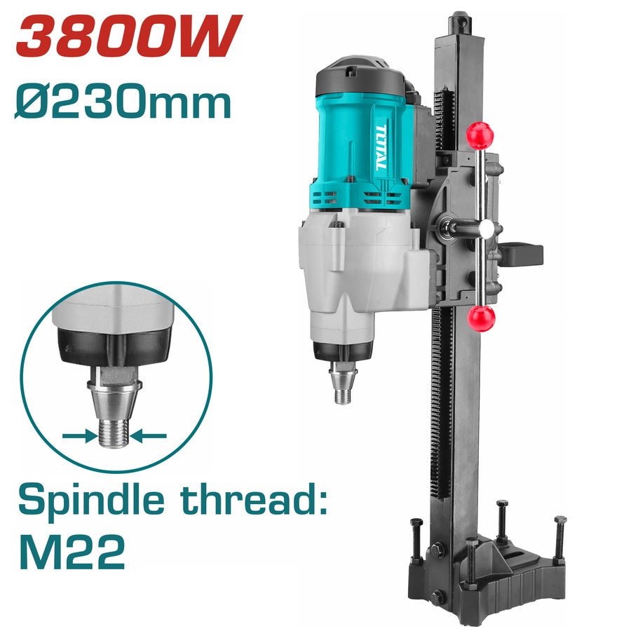 Perceuse diamant 3800W TOTAL forage diamanté TDDM38001