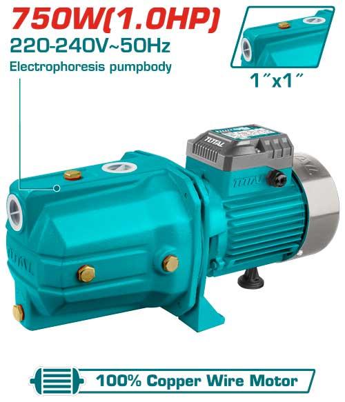 Pompe eau de surface 750W - TOTAL jardin - TWP37506