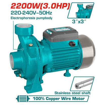 Pompe électrique 3CV 2200W 220-240V 50Hz pour électrophorèse TWP222002
