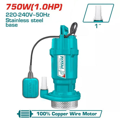 Pompe submersible 750W 1HP TOTAL 220-240V TWP67506