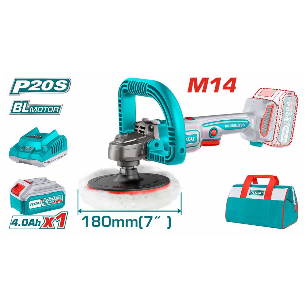 Ponceuse 20V 180mm - TOTAL polyvalente - TAPLI20181