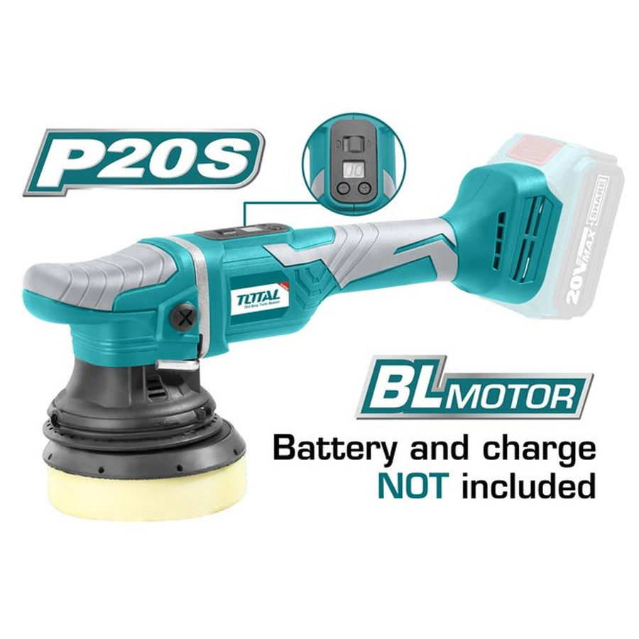 Ponceuse polisseuse 20V sans fil TOTAL TAPLI2002