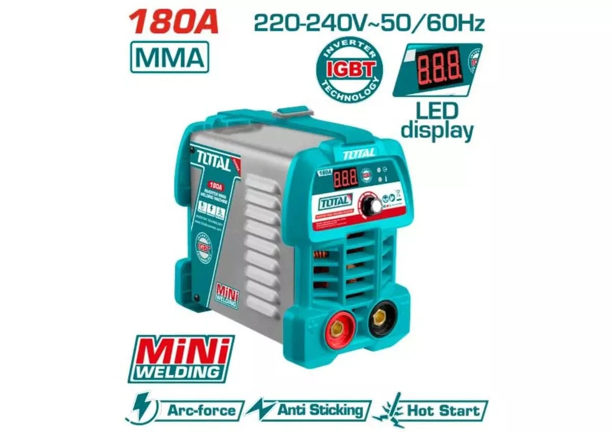 Poste soudure mma 180A TOTAL inverter igbt 220 240V LED tw218049