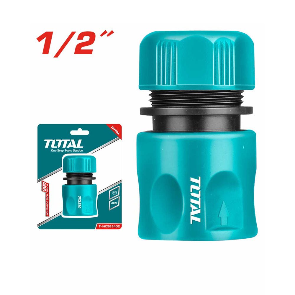 Raccord rapide pour tuyau 1/2 pouce plastique abs TOTAL THHCS63402