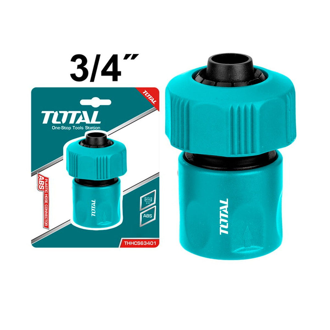Raccord rapide tuyau arrosage 19 mm abs TOTAL THHCS63401