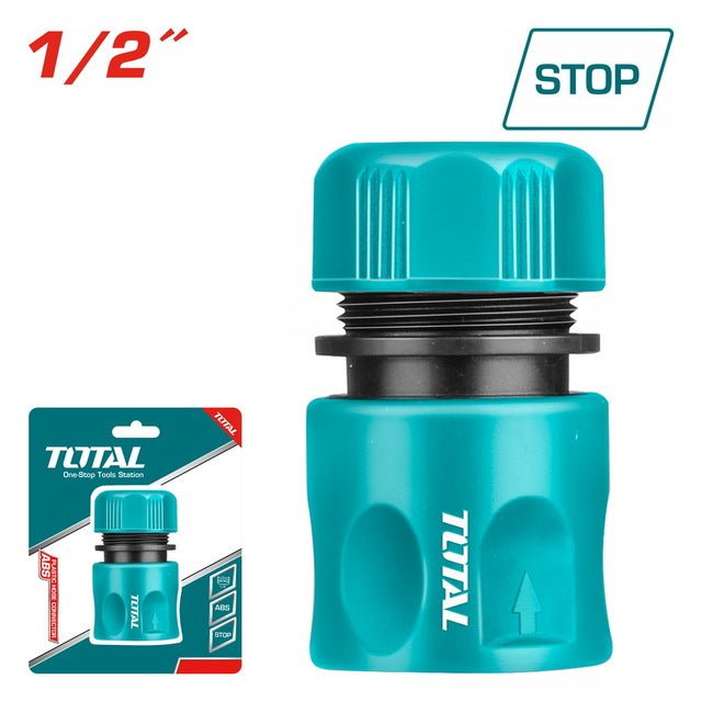 Raccord rapide tuyau demi pouce stop TOTAL abs THHCS01121