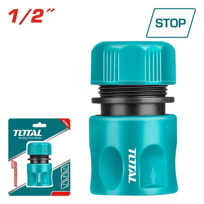 Raccord rapide tuyau demi pouce stop TOTAL abs THHCS01121