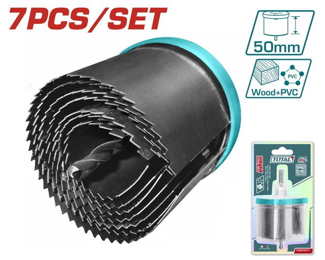 Scies cloches 7 pièces découpe bois TOTAL tunisie TACSH3071