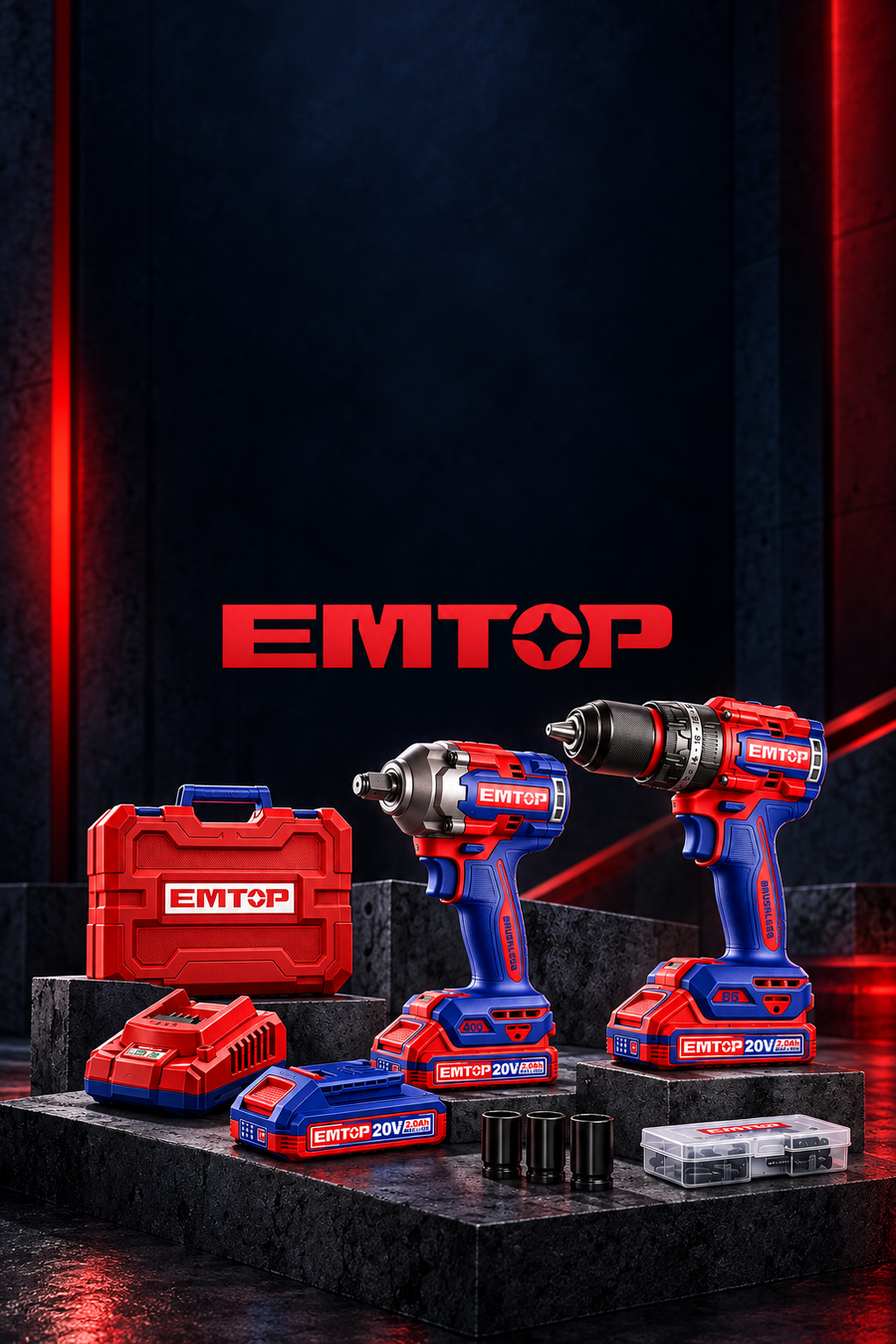 Visuel mobile EMTOP — sélection d’outillage sur SME Import.