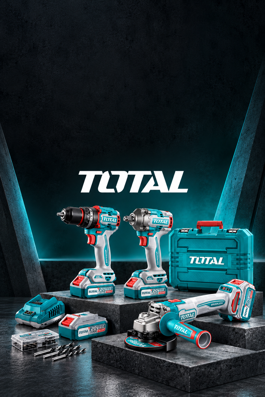 Visuel mobile TOTAL — sélection d’outillage sur SME Import.