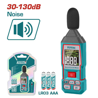 Sonomètre numérique TOTAL TETSL031 30-130 db AC mesure