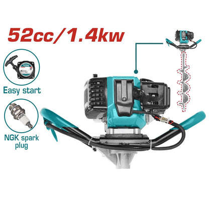 Tarière de terre 52cc 1.4kW easy start pour TEA55221-1