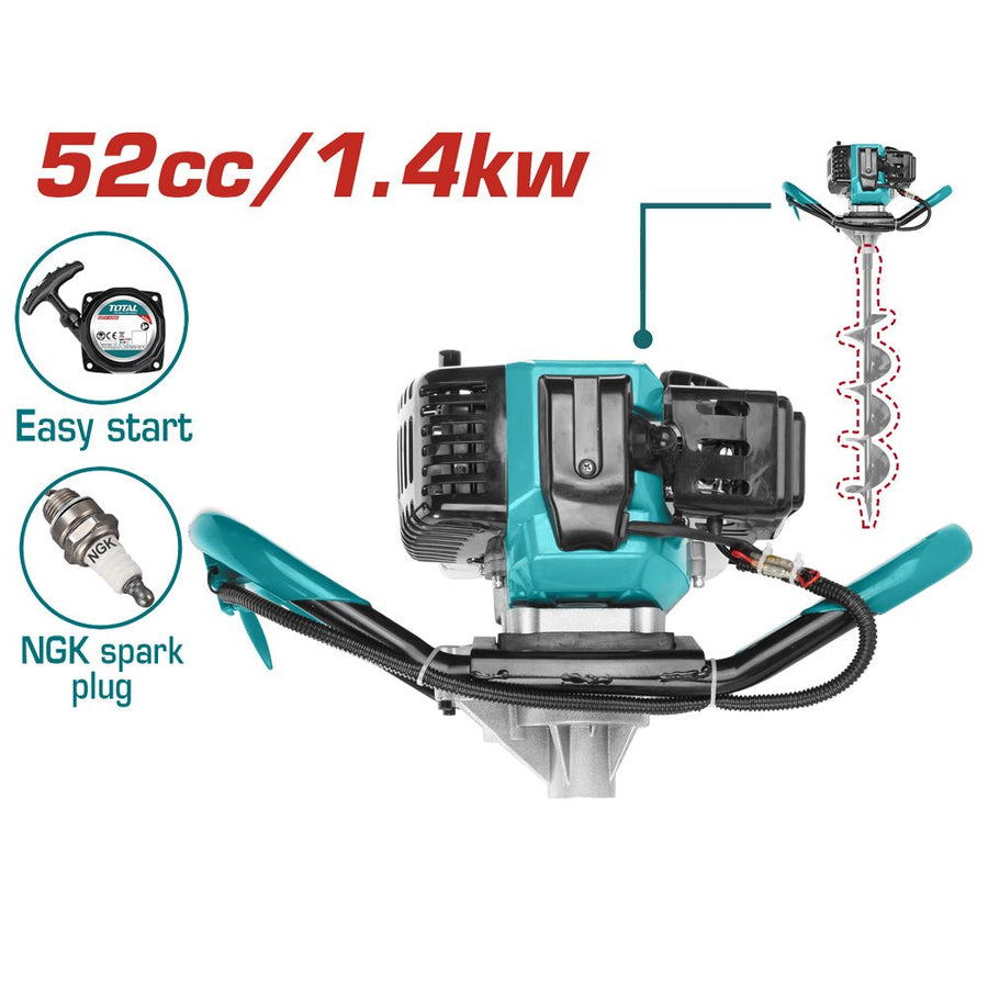 Tarière de terre 52cc 1.4kW easy start pour TEA55221-1