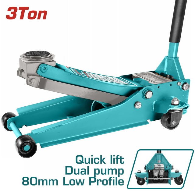 THT10834–Cric hydraulique plancher TOTAL 3T–Levage rapide