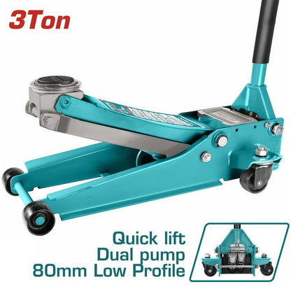 THT10834–Cric hydraulique plancher TOTAL 3T–Levage rapide