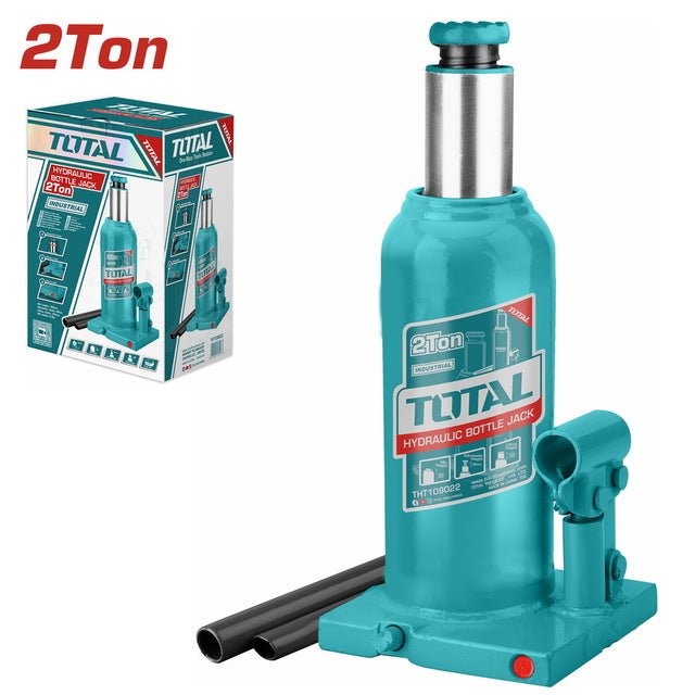 THT109022 cric bouteille hydraulique TOTAL 2T léger fiable