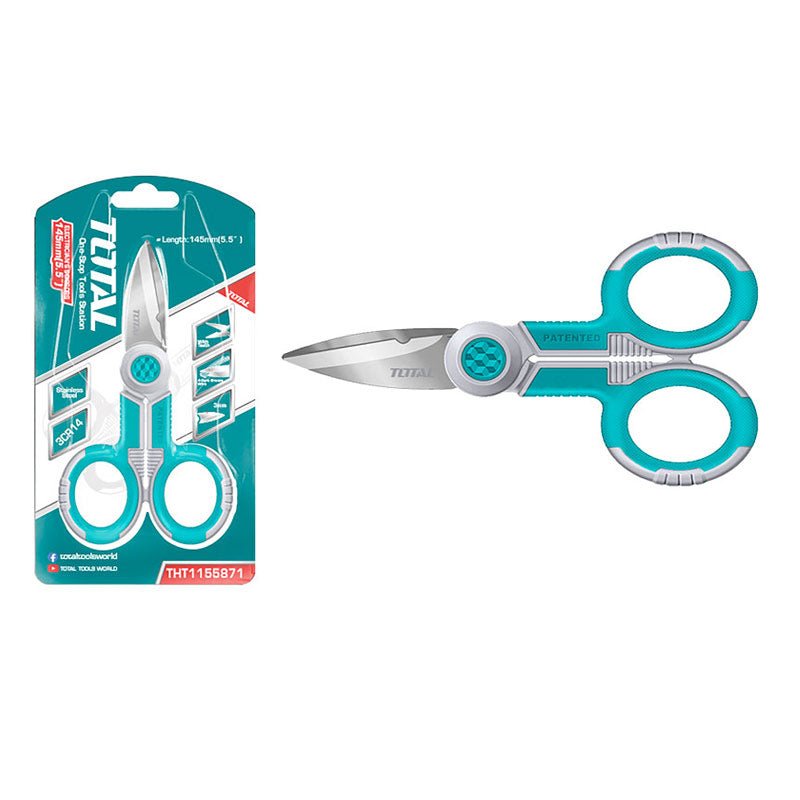 THT1155871 ciseaux électricien TOTAL 145mm outil précis