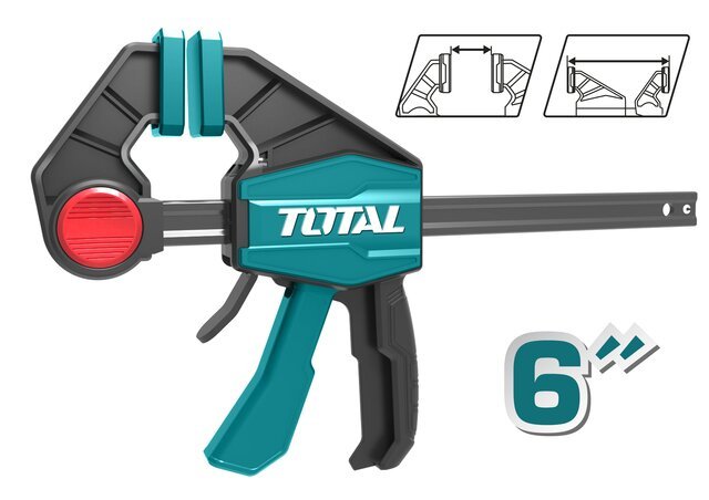 THT1340601-Pinces à barre rapide TOTAL 63x150-Serrage 60 kg