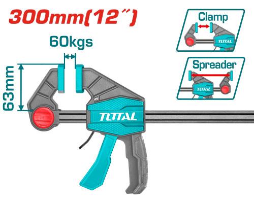 THT1340602 - pinces barre rapide 12 pouces - serrage 60kg