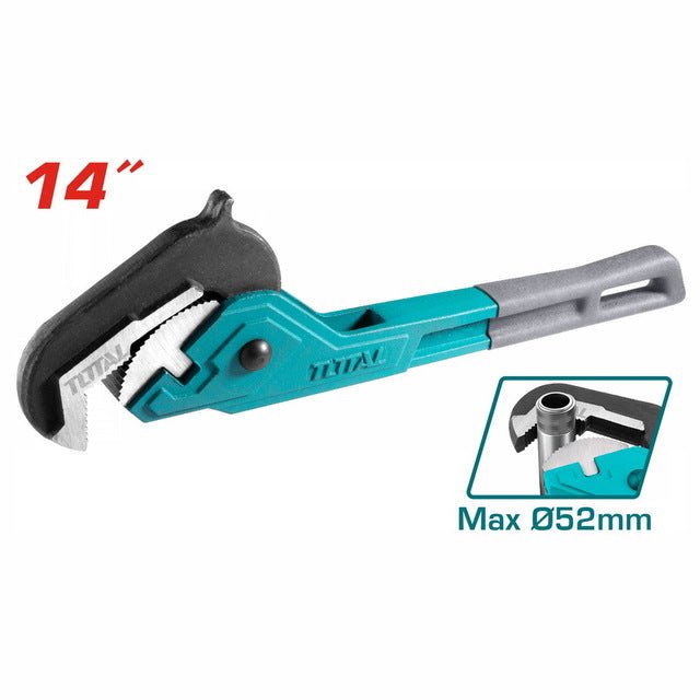Clé à griffe cliquet TOTAL 14 pouces durable capacité max 52 mm THT171142