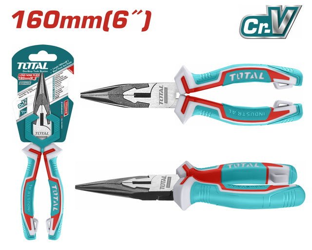 THT220606 pince bec long TOTAL 160mm précise ergonomique