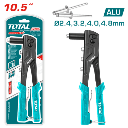 Pince à rivet 10,5 pouces alu manuelle pour bricolage 2,4–4,8 mm TOTAL THT32108S