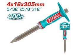 Broche maçon TOTAL 305mm acier 40Cr précis ergonomique THT4530416