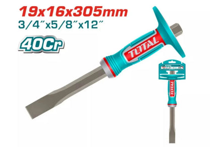 Burin maçon TOTAL 305mm acier chrome 40Cr précis puissant et fiable THT4531916