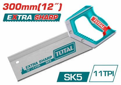 THT59128B - scie à main TOTAL 300 mm SK5 11TPI - menuiserie