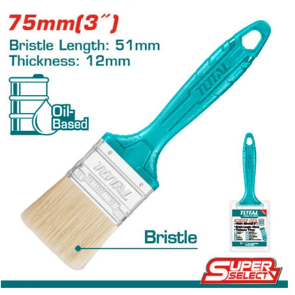 THT845036 pinceau plat TOTAL 3 pouces finitions précises