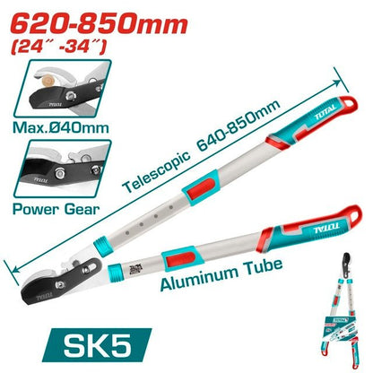 THTA1527406 sécateur télescopique 850mm démultiplicateur