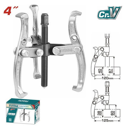 Extracteur 3 lames CrV TOTAL 4 pouces ajustable pour démontage robuste THTGP346