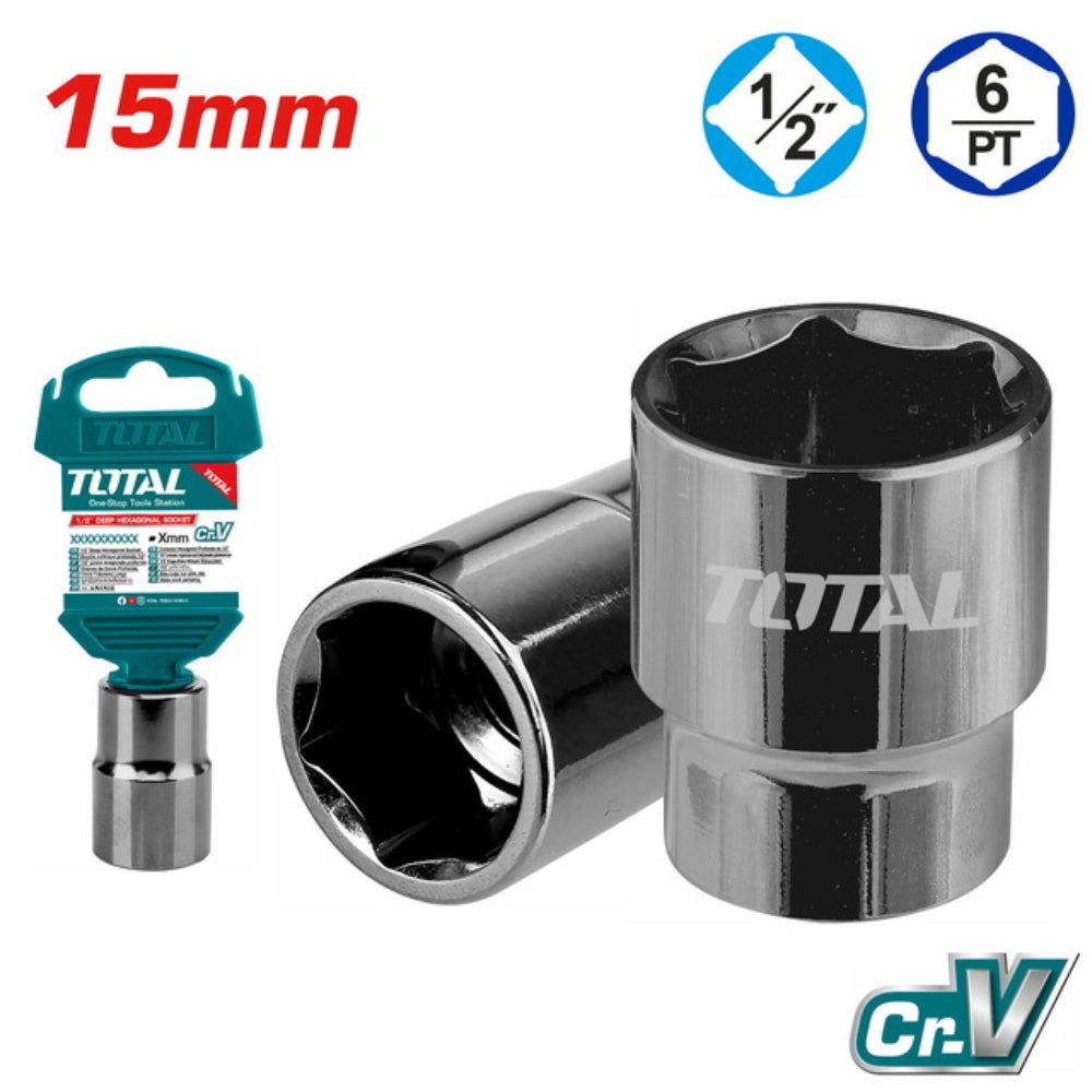 THTST12151 – douille hexagonale TOTAL 15mm 1/2 pouce outil