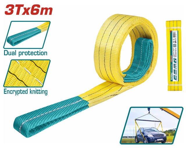 THTWS0306 - élingue TOTAL 3T 6m 90mm - robuste pour levage