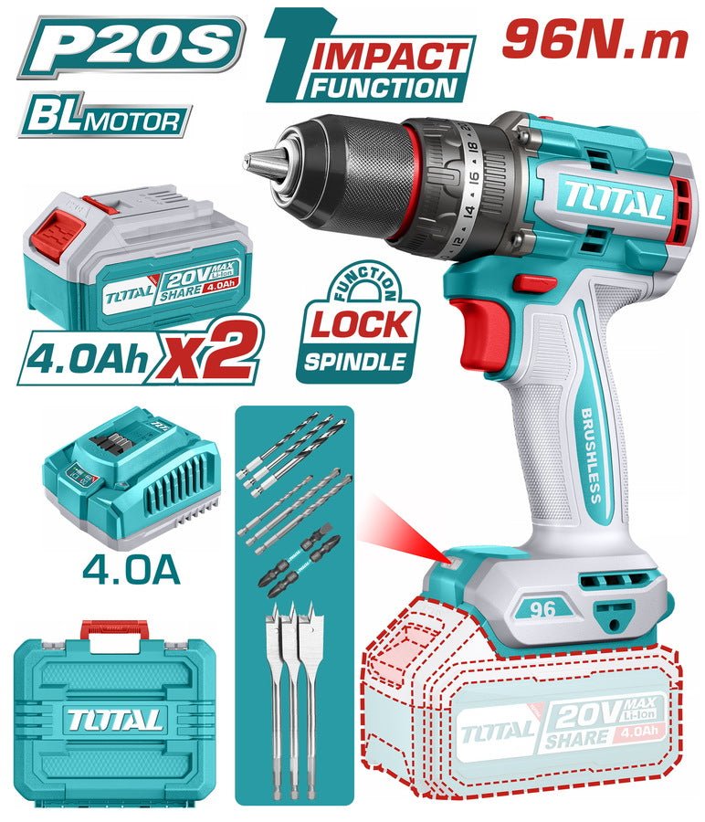 TIDLI20968] - perceuse visseuse TOTAL 20V puissante TIDLI20968
