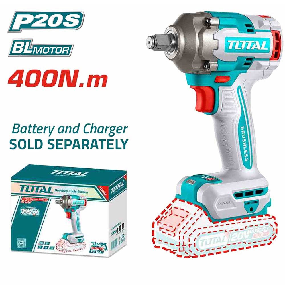 TIWLI20401 clé à chocs sans fil 20V 400Nm moteur brushless